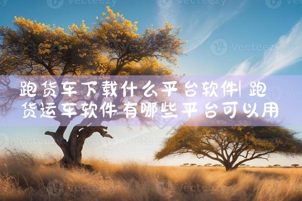 跑货车下载什么平台软件