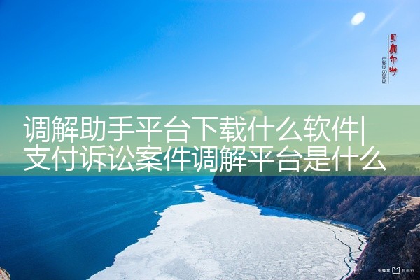 调解助手平台下载什么软件