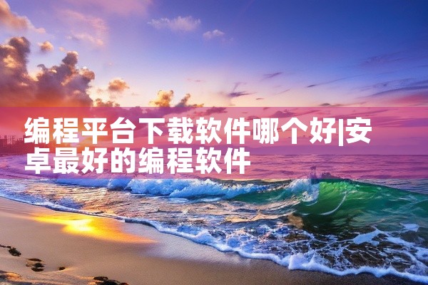 编程平台下载软件哪个好