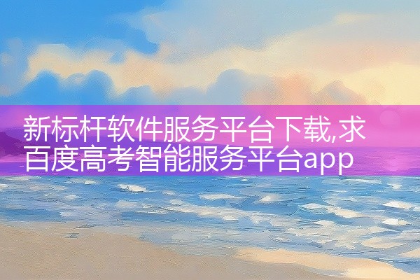 新标杆软件服务平台下载
