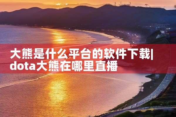 大熊是什么平台的软件下载